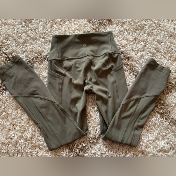 Lululemon All The Right Places Crop ll- 23” size 2 Sage - Picture 2 of 8
